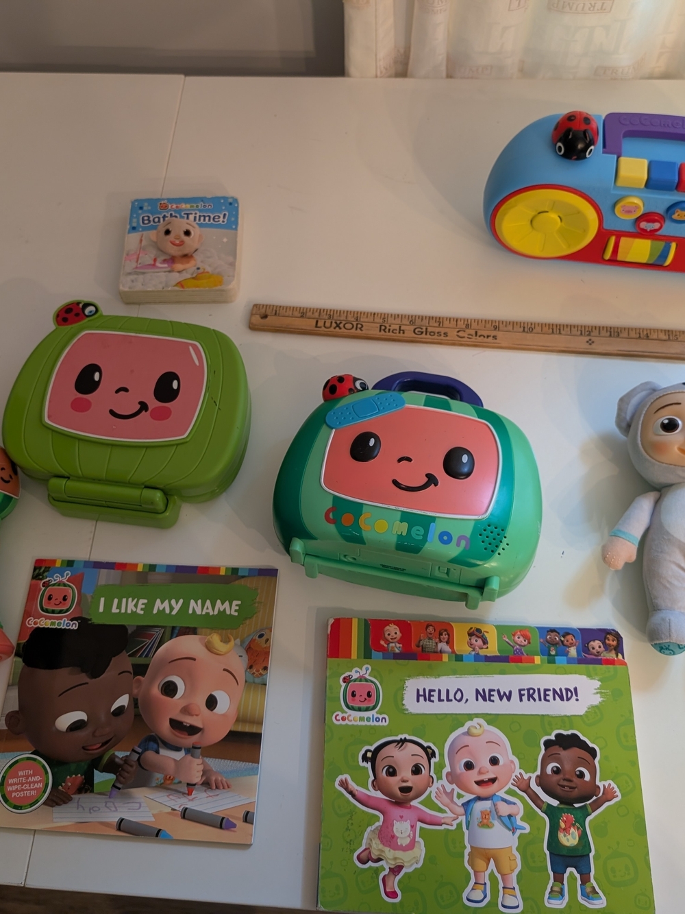 Green Cocomelon Interactive Learning Toy Lot for Kids